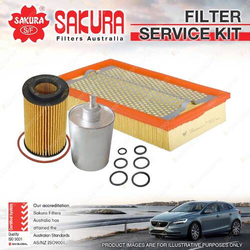 Sakura Oil Air Fuel Filter Service Kit for Mercedes Benz E280 E320 E55 E430 W210