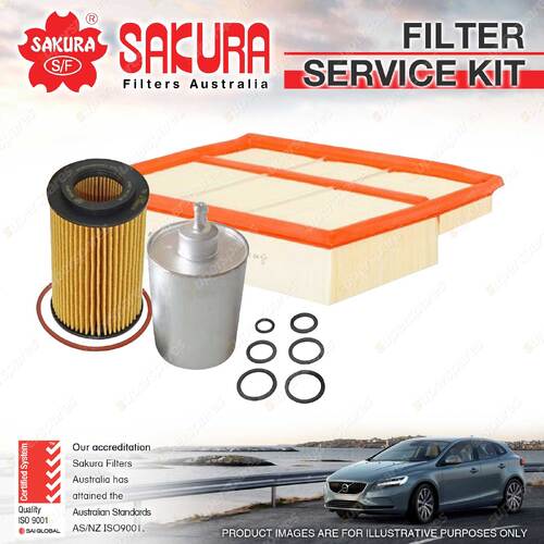 Sakura Oil Air Fuel Filter Service Kit for Benz C240 C280 W202 Clk320 C208 Ml500