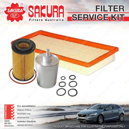 Sakura Oil Air Fuel Filter Service Kit for Mercedes Benz E240 W210 E240T S210