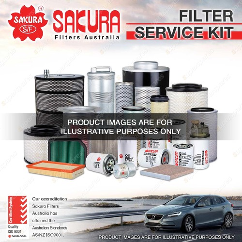 Sakura Oil Air Fuel Filter Service Kit for Volkswagen Caddy Maxi Life Van 2K