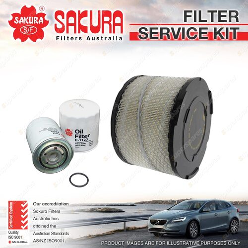 Sakura Oil Air Fuel Filter Service Kit for Ford Ranger PJ WE-AT PK WL-AT