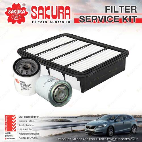 Sakura Oil Air Fuel Filter Service Kit for Mazda Mazda 3 BM 6 GJ 2012-On