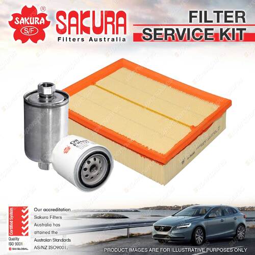 Sakura Oil Air Fuel Filter Service Kit for Landrover Range Rover 05/1995-07/2002