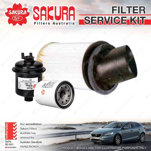 Sakura Oil Air Fuel Filter Service Kit for Honda Integra DC 2004-04/2007