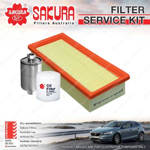 Sakura Oil Air Fuel Filter Service Kit for Landrover Freelander L314 03/98-2006