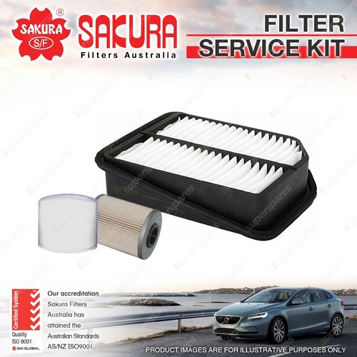 Sakura Oil Air Fuel Filter Service Kit for Suzuki Grand Vitara JT 09/2005-On