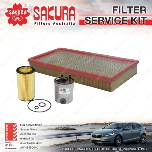 Sakura Oil Air Fuel Filter Service Kit for Mercedes Benz Sprinter 416CDi W904