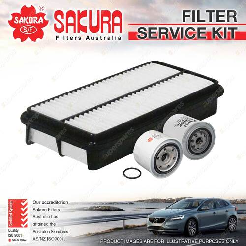 Sakura Oil Air Fuel Filter Service Kit for Toyota Estima Lucida 2.2 2.4TD Import