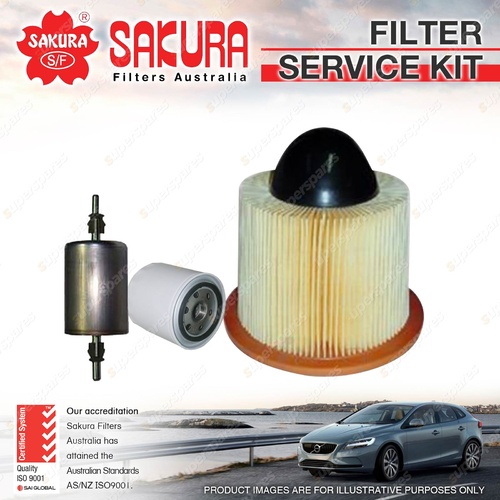 Sakura Oil Air Fuel Filter Service Kit for Ford F250 RM RN F350 RM 5.4 V8 Petrol