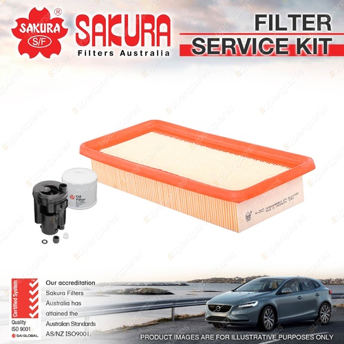 Sakura Oil Air Fuel Filter Service Kit for Hyundai Getz TB 1.3 1.4 1.5 1.6L 4Cyl