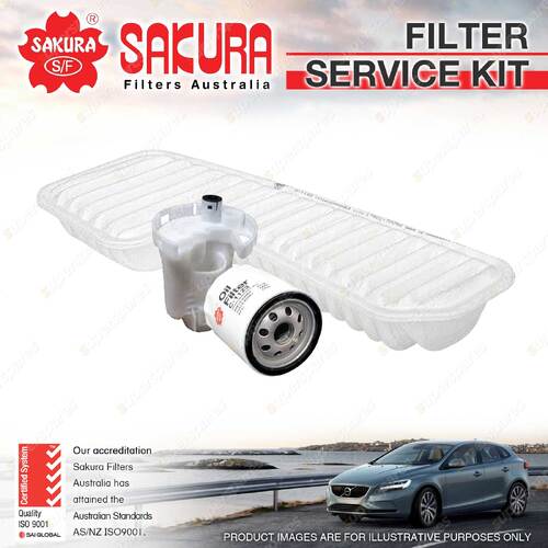 Sakura Oil Air Fuel Filter Service Kit for Lexus IS200 GXE10R 2.0L 03/99-10/05