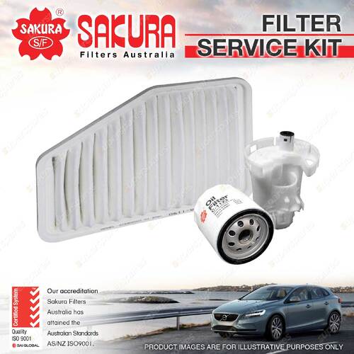 Sakura Oil Air Fuel Filter Service Kit for Lexus SC430 UZZ40R 4.3L V8 01-10