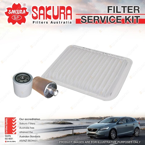 Sakura Oil Air Fuel Filter Service Kit for Ford FPV F6 Tornado Typhoon LTD BA BF