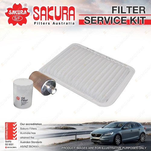 Sakura Oil Air Fuel Filter Service Kit for Ford Falcon BAI BAII Territory SX 4.0