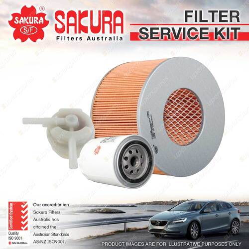 Sakura Oil Air Fuel Filter Service Kit for Toyota Toyoace RY16 RY31 2.0L 73-85