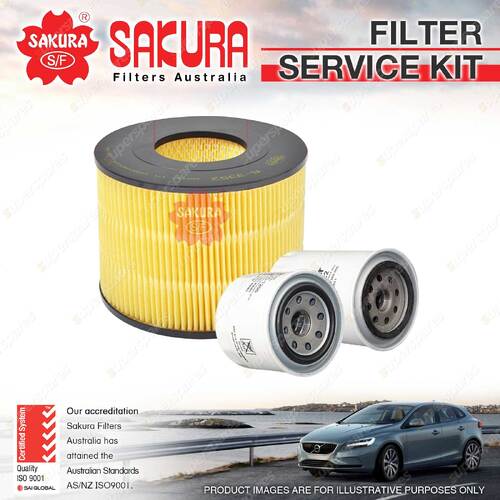 Sakura Oil Air Fuel Filter Service Kit for Daihatsu Delta V50 V52 V54 V55 V57 58