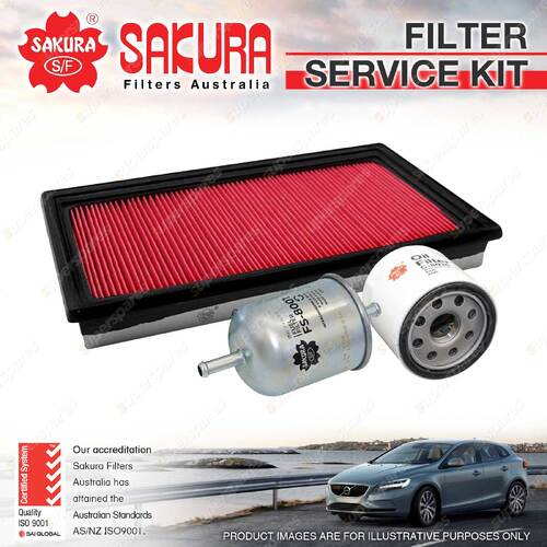 Sakura Oil Air Fuel Filter Service Kit for Nissan 200SX S15 Pulsar N15 II Silvia