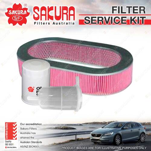 Sakura Oil Air Fuel Filter Service Kit for Ford Maverick DA 4.2L 1988-1993