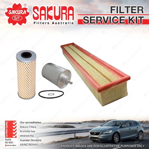 Sakura Oil Air Fuel Filter Service Kit for Mercedes Benz C180 CL203 W203 2.0L