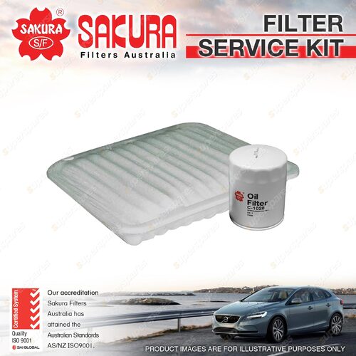 Sakura Oil Air Filter Service Kit for Mitsubishi 380 DB 3.8L V6 10/05-04/08