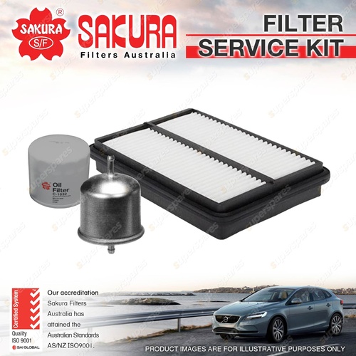 Sakura Oil Air Fuel Filter Service Kit for Great Wall V240 Wingle 5 2.4L Petrol