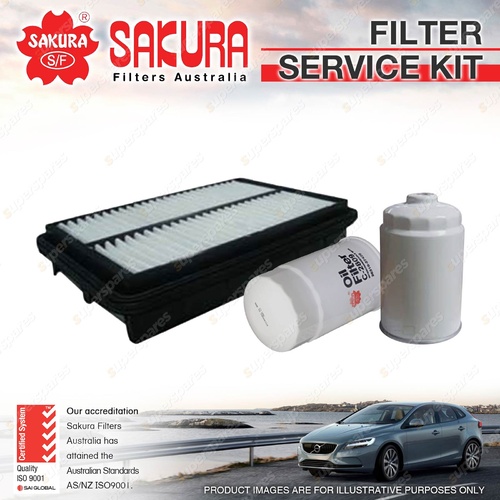 Sakura Oil Air Fuel Filter Service Kit for Hyundai Grandeur TG 2.2 Sonata NF 2.0