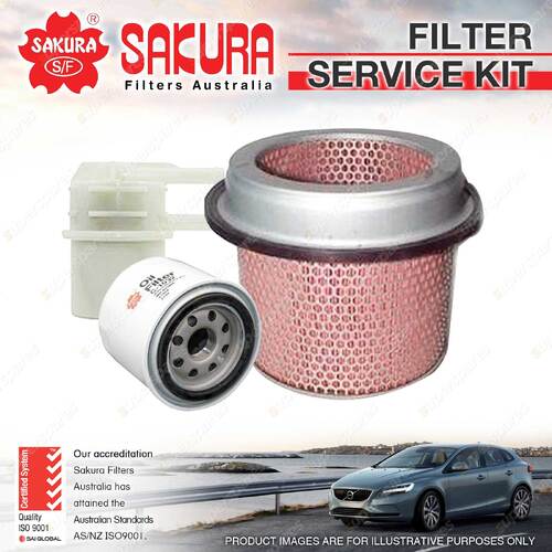 Sakura Oil Air Fuel Filter Service Kit for Mitsubishi Express Van SF SG SH 2.0L