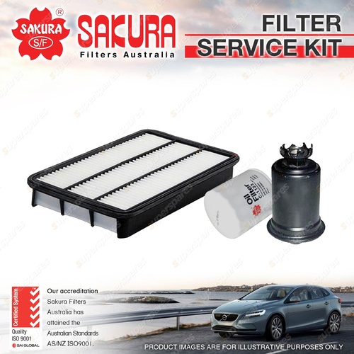 Sakura Oil Air Fuel Filter Service Kit for Holden Apollo JM JP 3.0L V6 1993-1997