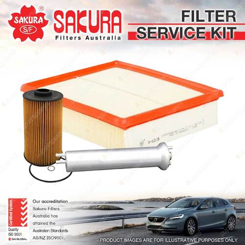 Sakura Oil Air Fuel Filter Service Kit for BMW 535i E39 3.5L X5 E53 4.4L V8