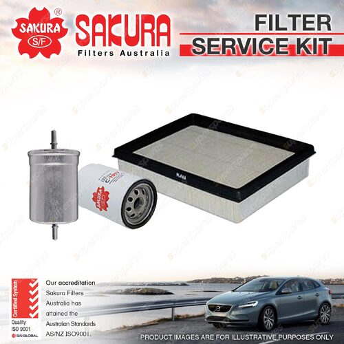 Sakura Oil Air Fuel Filter Service Kit for Volkswagen Golf 1J GTi Turbo Petrol