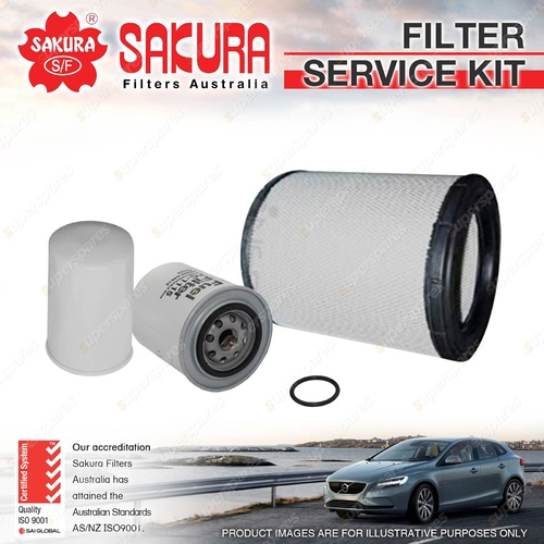 Sakura Oil Air Fuel Filter Service Kit for Toyota Dyna XZU410 420 430 5.3L D