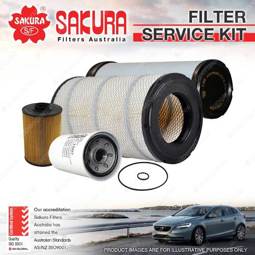 Oil Air Fuel Filter Service Kit for Mitsubishi FUSO Fighter FK FN 61 62 63 64 65