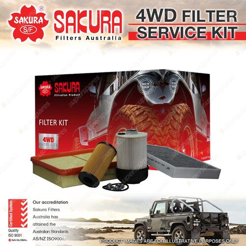 Sakura 4WD Filter Service Kit for Nissan Navara D23 NP300 CRD TWIN TURBO 15-ON