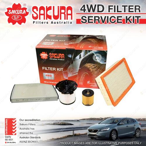 Sakura Cartridge Oil Air Fuel Cabin 4WD Filter Service Kit for Ford Transit