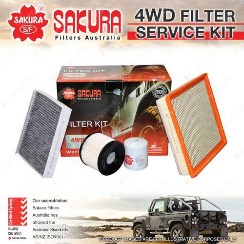 Sakura 4WD Filter Service Kit for LDV T60 TRAILRIDER2 2.0L I4 16V Utility 20-On