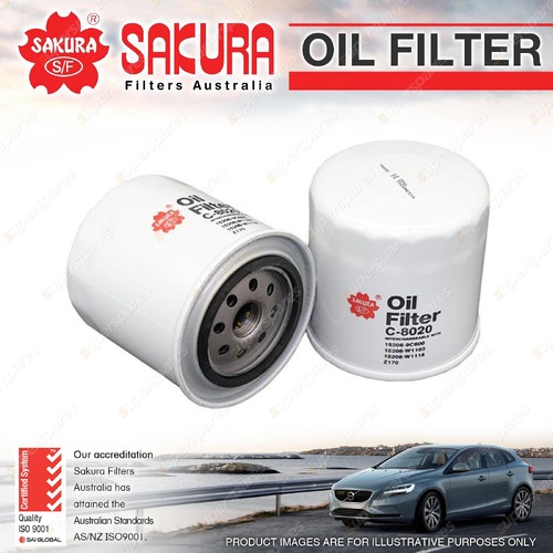 Sakura Oil Filter for Nissan Pathfinder D21 Patrol GQ MK MQ RX Y60 Pulsar N12 13