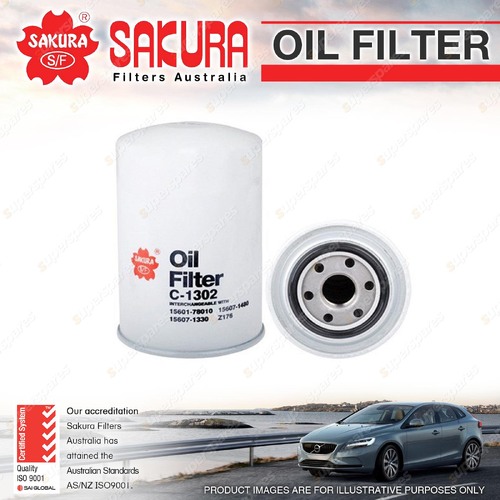 Sakura Oil Filter for Toyota Dyna 400 BU91 WU90 4L Diesel 4Cyl Refer Z176