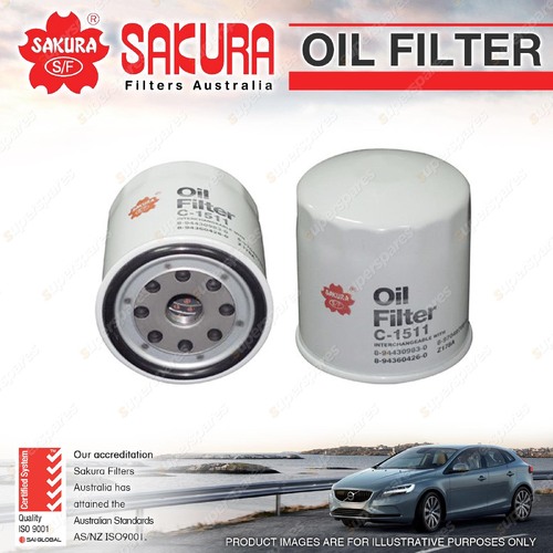 Sakura Oil Filter for Isuzu ELF 250 NKR55 WKR55 Gemini JT600 PFD60 Diesel 4Cyl