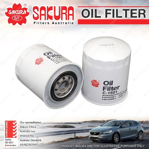 Sakura Oil Filter for Holden Jackaroo UBS52 2.2L Diesel 4Cyl 11/1981-1987