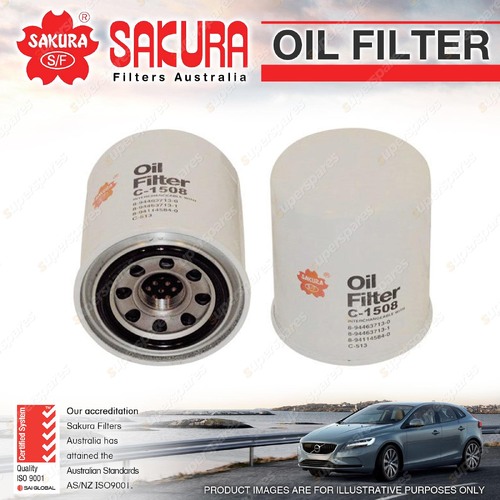 Sakura Oil Filter for Isuzu ELF250 NKR57 3.3L Diesel 4Cyl 1985-11/1987