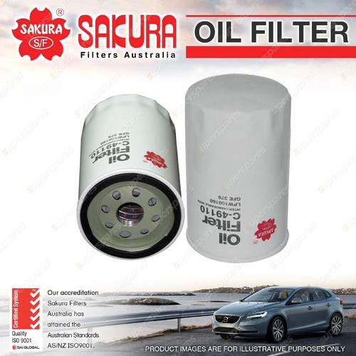 Sakura Oil Filter for Holden Colorado RC Rodeo RA V6 3.6 Petrol HFV6