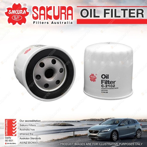 Sakura Oil Filter for Fiat DUCATO 1.8L Petrol 4Cyl 01/1981-9/1983 Refer Z69