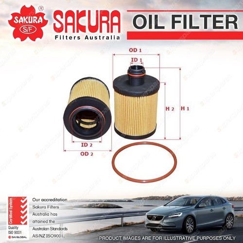 Sakura Oil Filter for Holden Malibu 2.0L CRD EM Turbo Diesel 4Cyl A20DTH DI