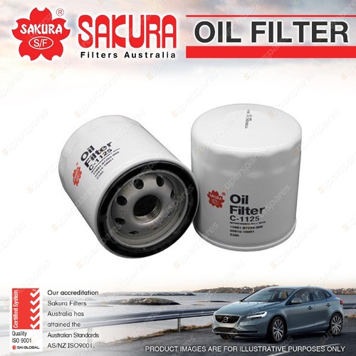 Sakura Oil Filter for Holden Apollo JK JL JK JM JP Nova LE LF Petrol 4Cyl 16V