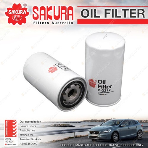 Sakura Oil Filter for CASE LOADER 580SR 580ST CNH 4.5L TURBO DIESEL 2004-ON