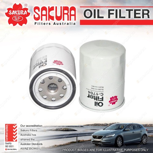 Sakura Oil Filter for Mazda T3500 SL T4000 TF T4600 WG WH Diesel 4Cyl 8V