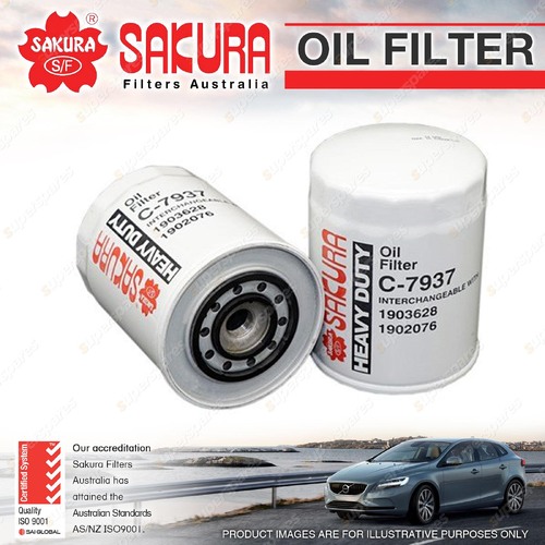 Sakura Oil Filter for Fiat Ducato 2.8L 4Cyl TDI Diesel 03/2002-01/2007