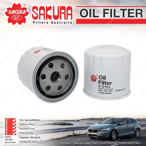 Sakura Oil Filter for Nissan Navara D40 Pathfinder R51 3.0L 6Cyl Turbo Diesel