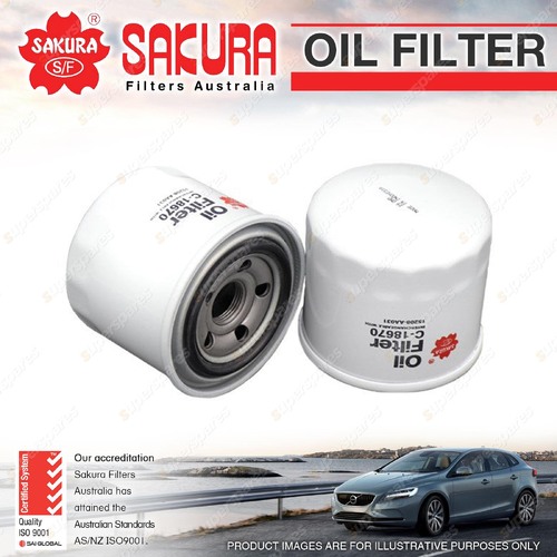 Sakura Oil Filter for Subaru Liberty BN Outback BS 3.6L 6Cyl Petrol 2015-ON