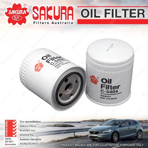 Sakura Oil Filter for Volkswagen Golf I III Passat 3B 1.5L 1.9L 2.8L